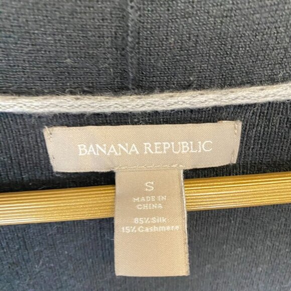 Banana Republic Silk Cashmere Black Cardigan Sweater - Picture 3 of 8